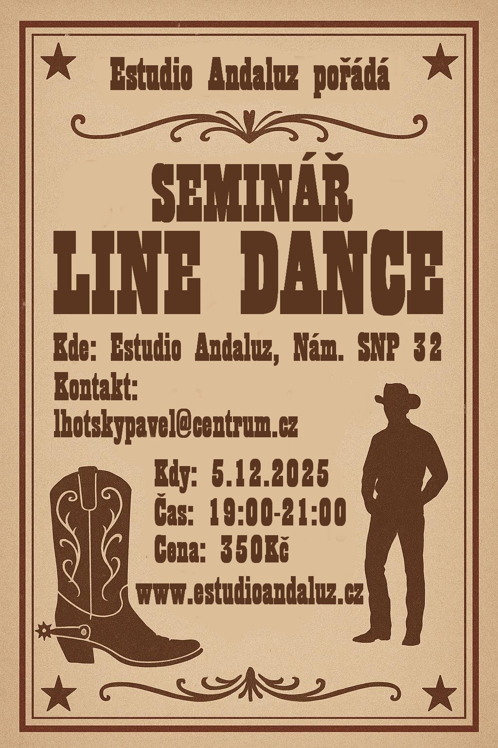 LETÁK Seminář Line dance